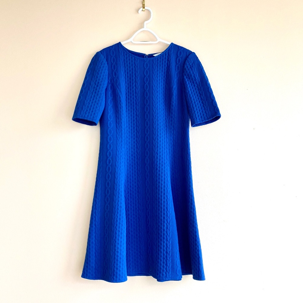 Cobalt London Times Fit and Flare Texture Dress